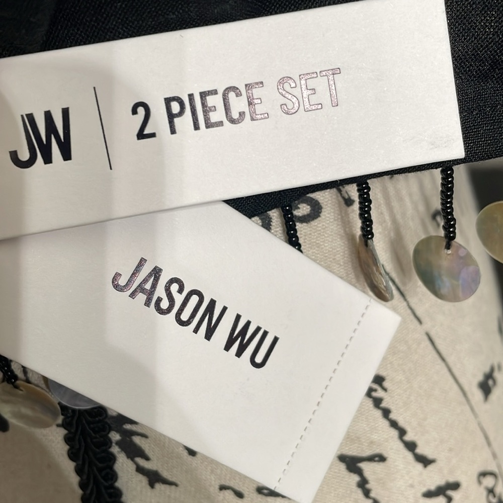 JASON WU 2 PC Crop Top & Wide Leg Pants - Picture 9 of 13